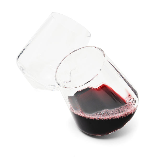 Adela Rolling Crystal Wine Glass, Pair