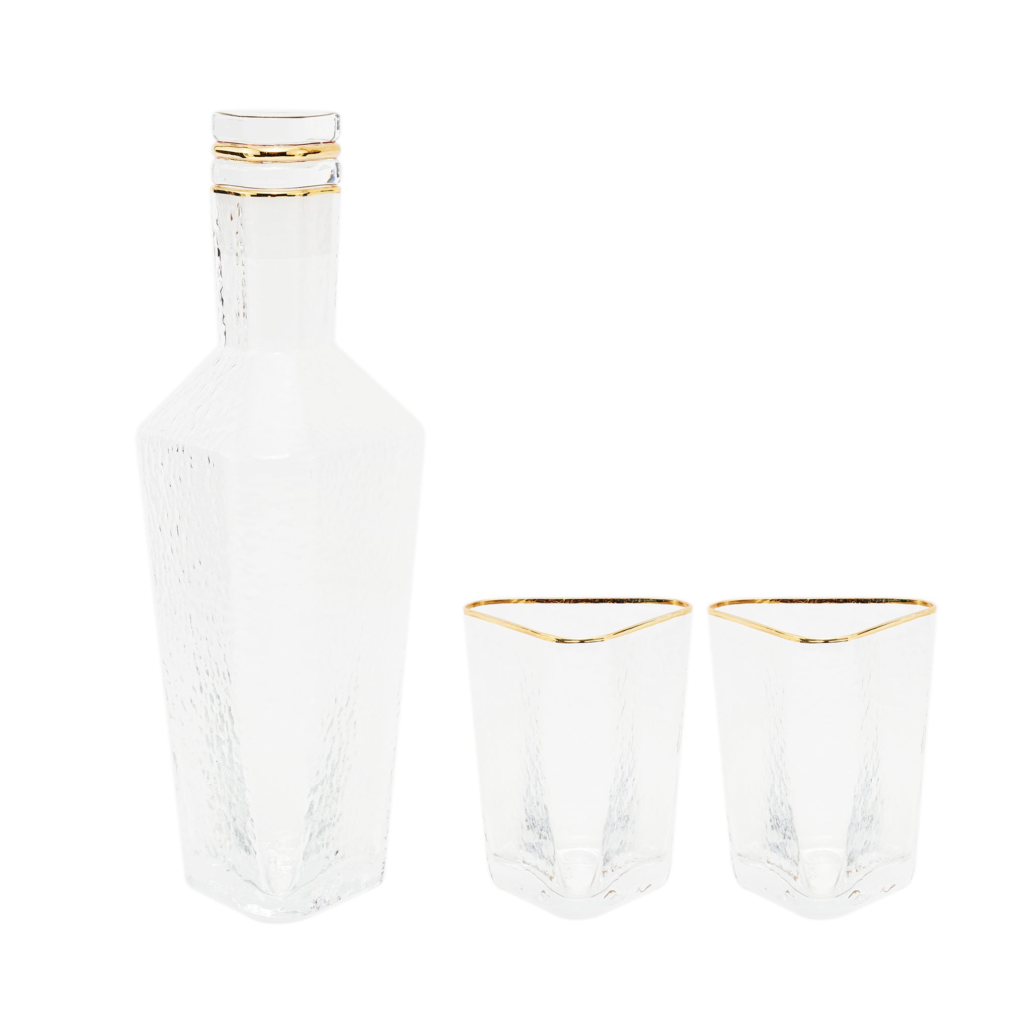 Andrei Decanter and Whiskey Glass, Set of Three