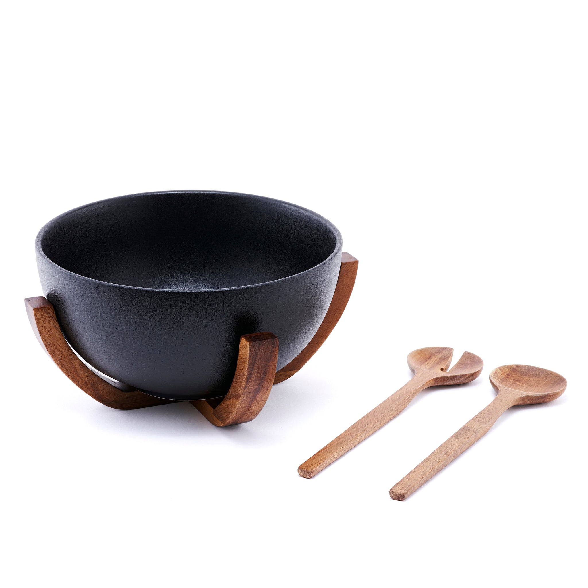 Beaumont Ceramic Collection - Bowl, Stand and Spoons Set